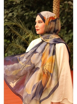 Multi Color - Shawl - Silk Home