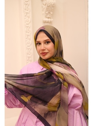 Multi Color - Shawl - Silk Home