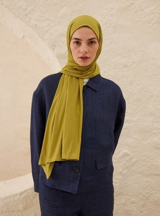 Olive Green - Plain - Shawl - FRESHSCARFS