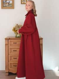 Burgundy - Modest Dress