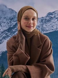 Brown - Plain - Shawl