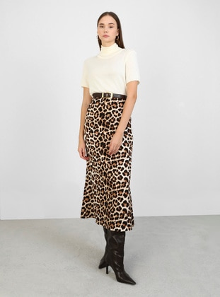 Leopard Print - Skirt - Modanisa Mood