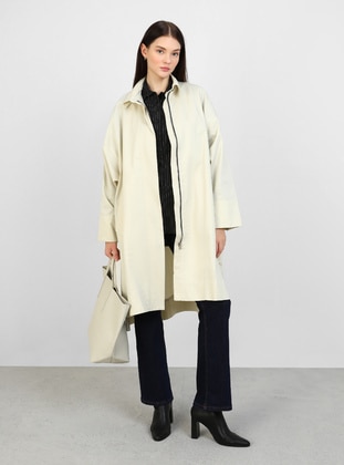 Beige - Trench Coat - Modanisa Mood