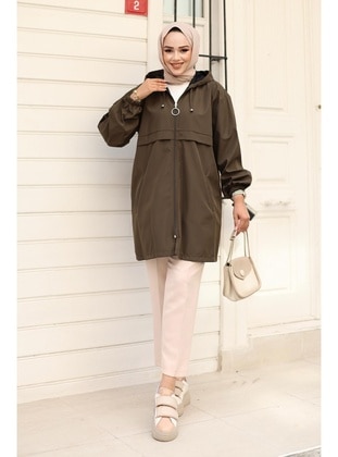 Khaki - Topcoat - Misskayle