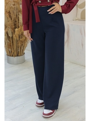 Navy Blue - Pants - Bestenur