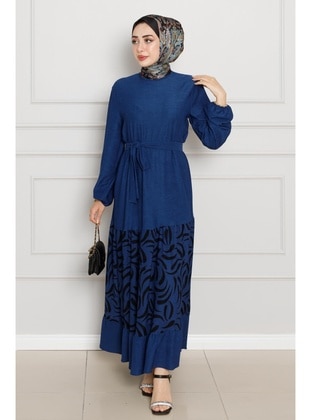 Saxe Blue - Modest Dress - Sevitli