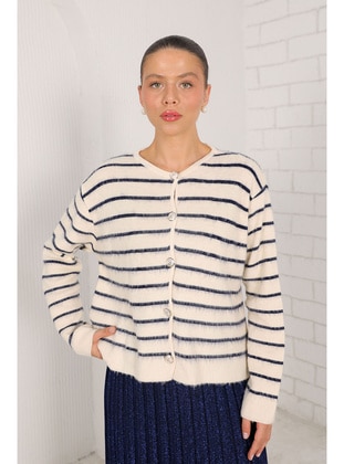 Navy Blue - Cardigan - Melike Tatar