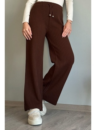 Bitter Chocolate - Knit Pants - InStyle