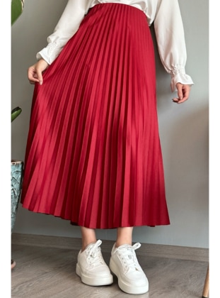 Burgundy - Skirt - InStyle