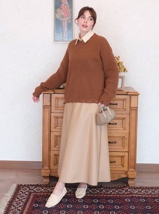 Camel - Knit Sweaters - Ceylan Otantik