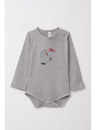 Dark Gray - 100gr - Baby Bodysuits - Breeze Girls&Boys