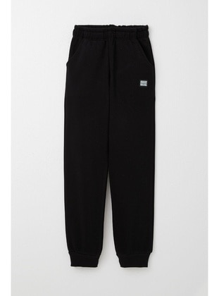 Black - 350gr - Boys` Sweatpants - Breeze Girls&Boys