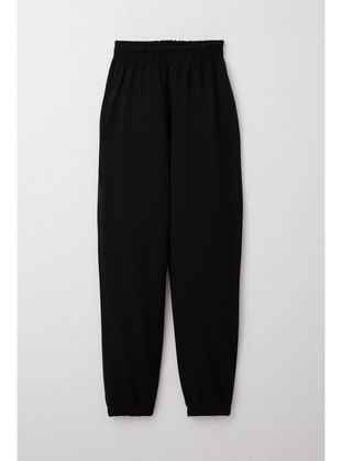 Black - 350gr - Boys` Sweatpants - Breeze Girls&Boys