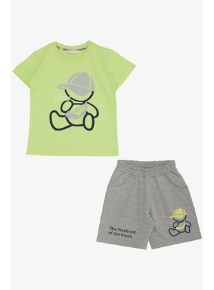 Light Green - 300gr - Boys` Suit - Breeze Girls&Boys