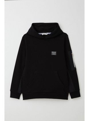 Black - 350gr - Boys` Sweatshirt - Breeze Girls&Boys