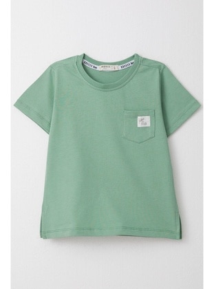 Mint Green - 150gr - Boys` T-Shirt - Breeze Girls&Boys