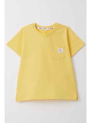 Yellow - 150gr - Boys` T-Shirt - Breeze Girls&Boys