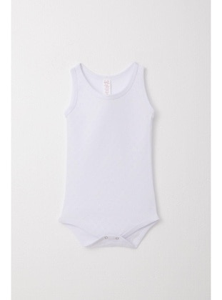 White - 100gr - Baby Bodysuits - Breeze Girls&Boys