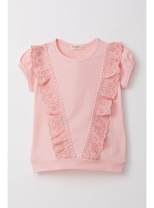 Pink - 150gr - Girls` T-Shirt - Breeze Girls&Boys