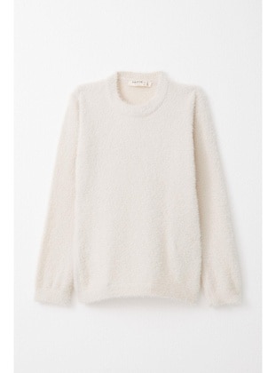 Beige - 300gr - Girls` Sweatshirt - Breeze Girls&Boys