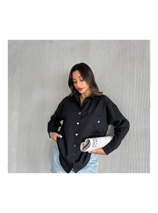 Black - Blouses - Maymara