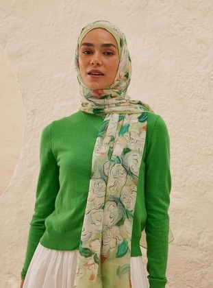 Light Green - Shawl - FRESHSCARFS