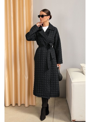 Black - Topcoat - Melike Tatar