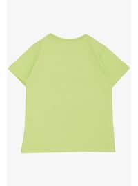 Light Green - 150gr - Boys` T-Shirt