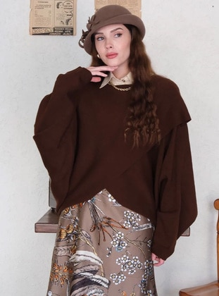 Bitter Chocolate - Knit Sweaters - Ceylan Otantik