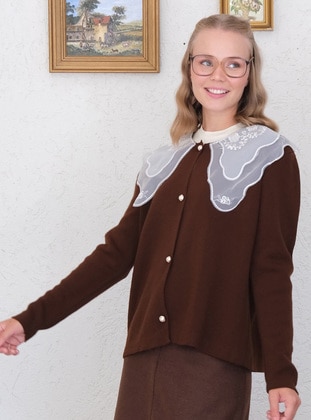 Bitter Chocolate - Knit Cardigan - Ceylan Otantik