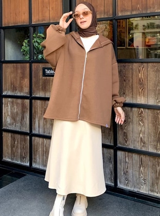 Milky Brown - Knit Cardigan - Ceylan Otantik