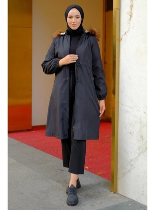 Black - Puffer Jackets - Hafsa Mina