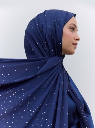 Navy Blue - Shawl - FRESHSCARFS