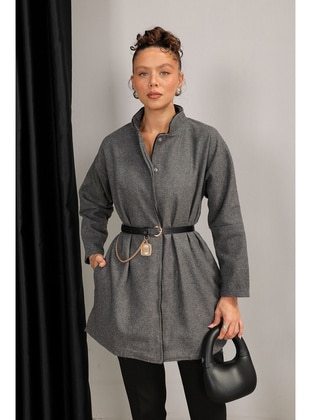 Anthracite - Coat - Melike Tatar