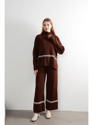 Brown - Knit Suits - Maymara