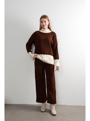 Brown - Knit Suits - Maymara