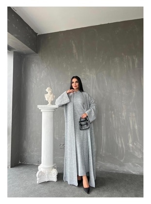 Grey - Knit Suits - Maymara