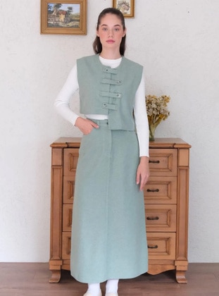 Mint Green - Vest - Ceylan Otantik