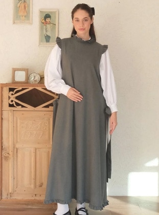 Anthracite - Skirt Overalls - Ceylan Otantik