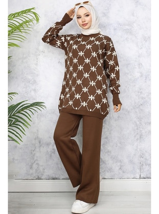 Brown - Knit Suits - Benguen