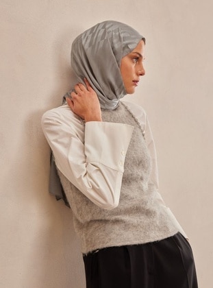 Dark Gray - Shawl - FRESHSCARFS