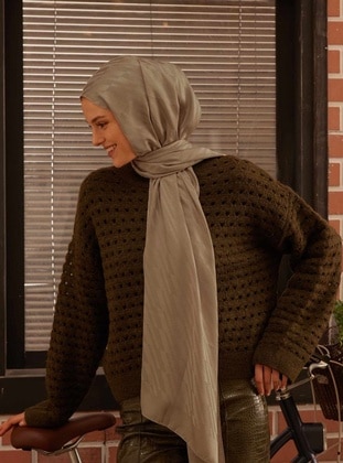 Beige - Shawl - FRESHSCARFS