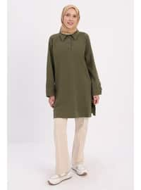 Green - Cuban Collar - Tunic