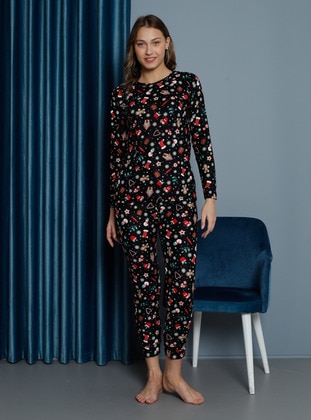 Black - Pyjama Set - Tampap