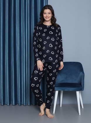 Navy Blue - Pyjama Set - Tampap