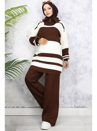 Brown - Knit Suits - Benguen