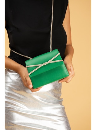 Green - Clutch - 500gr - Clutch Bags / Handbags - Pembe Potin