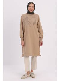 Ecru - Crew neck - Tunic