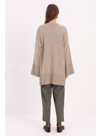 Ecru - Crew neck - Tunic