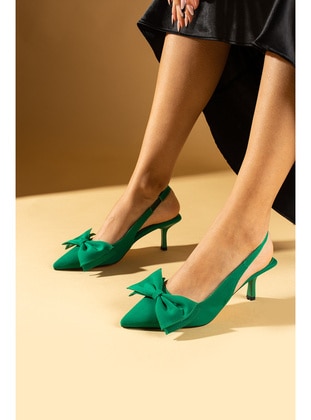 Green - Heels - Pembe Potin